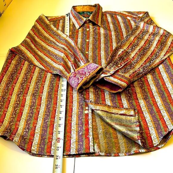 Robert graham limited edition men’s button up shirt size 3X - Picture 11 of 13